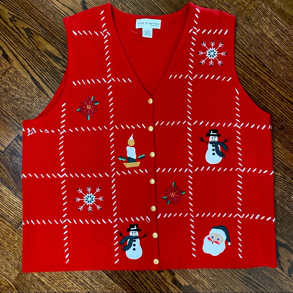 Festive Croft & Barrow Christmas sweater vest!